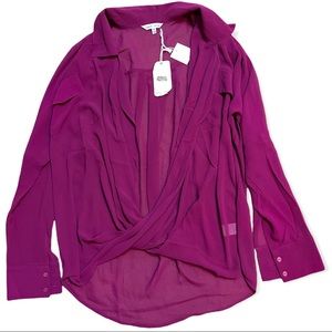 Naked Zebra Semi Sheer Top